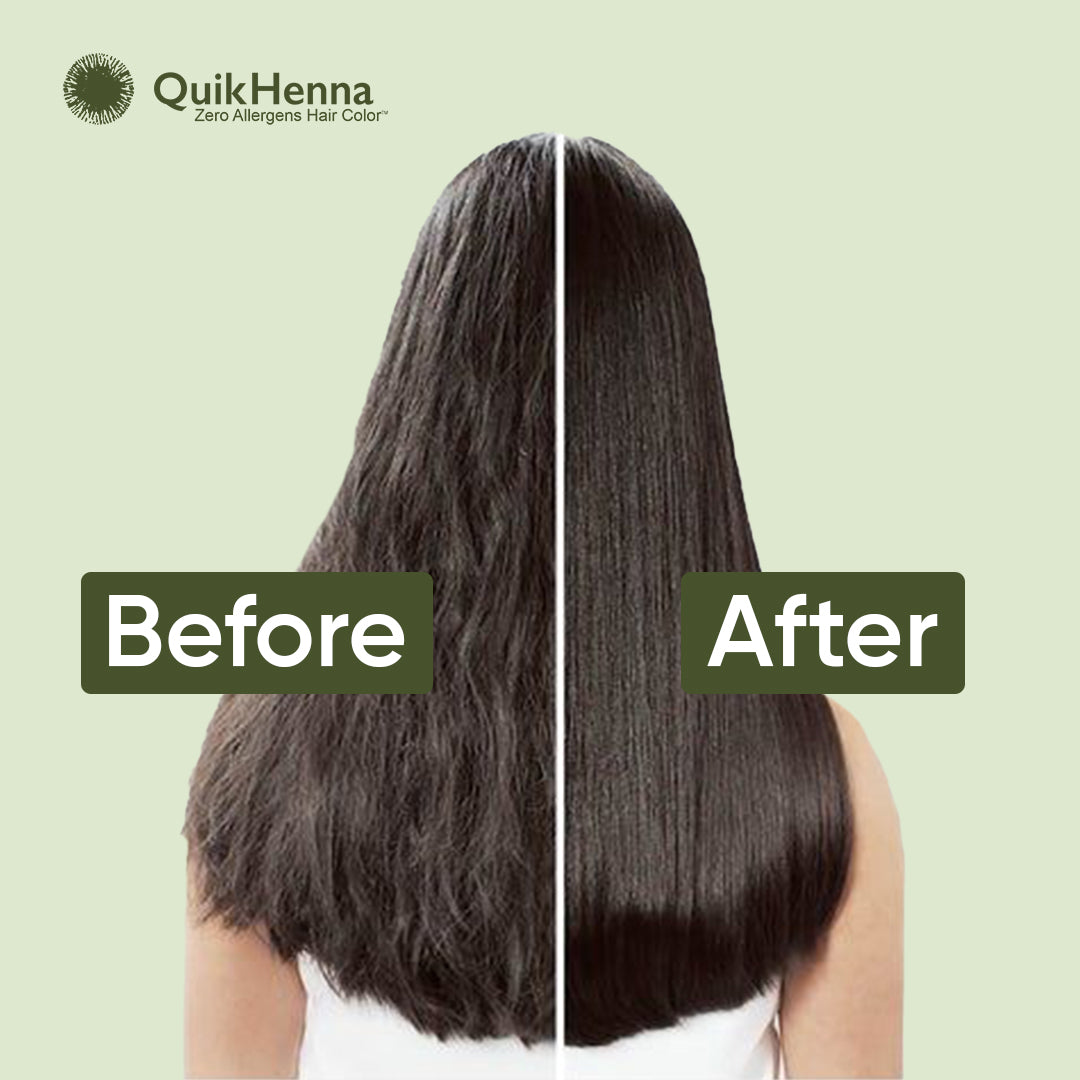 QH+ QuikHenna CHROMA Organic Gel 100% Pure Natural Zero Allergens Hair Color- 140gm- 2N Soft Black
