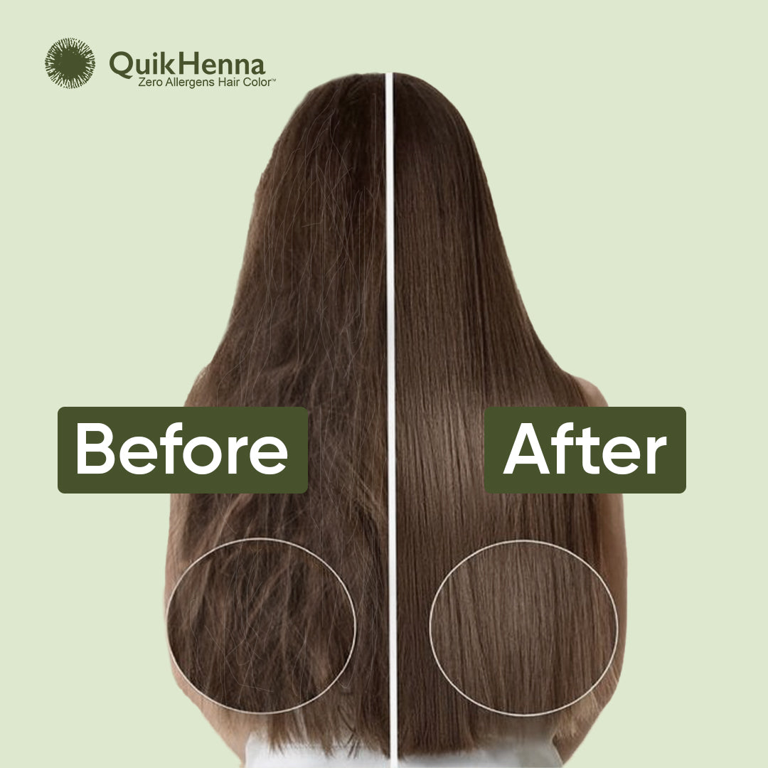 QH+ QuikHenna CHROMA Organic Gel 100% Pure Natural Zero Allergens Hair Color- 140gm- 5N Light Brown