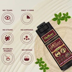 QuikHenna Hair Colour Shampoo Burgundy For Men and Women, 400ml