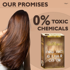 QuikHenna Zero Allergic 6G Golden Blonde Damage Free Organic Gel Hair Color 120g