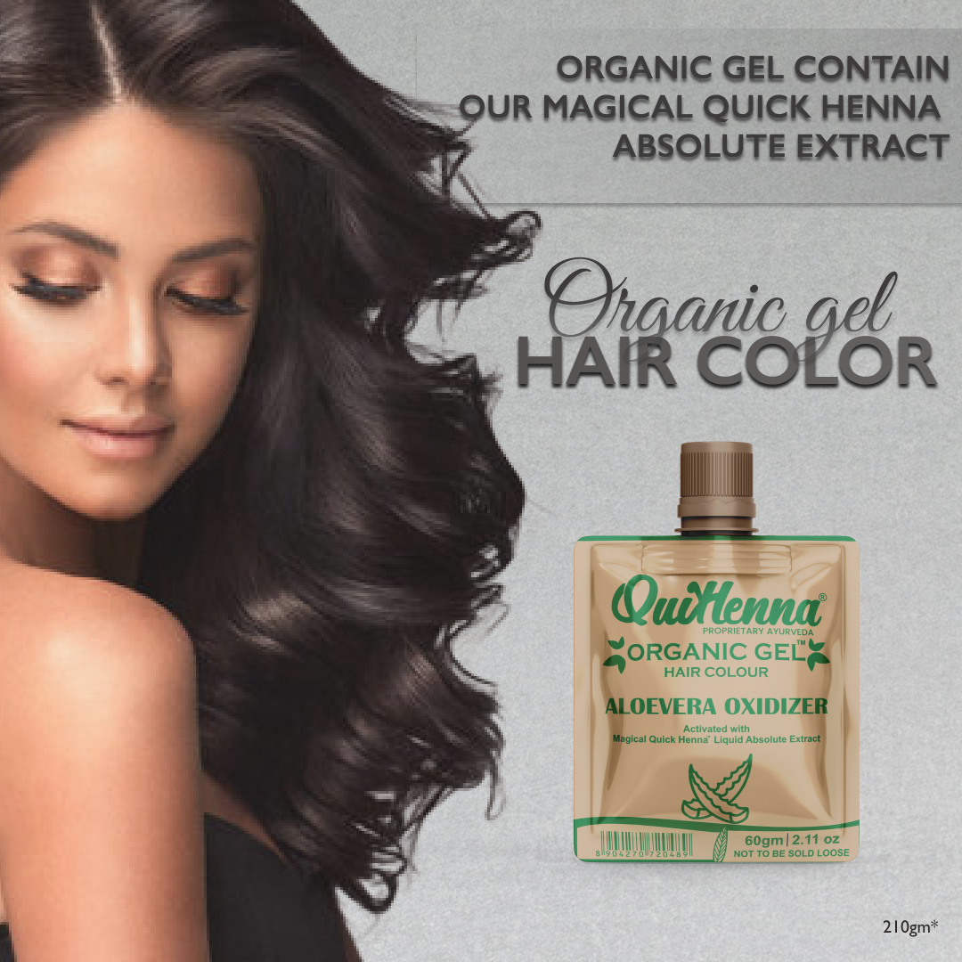 QuikHenna Natural Black Organic Gel Hair Color