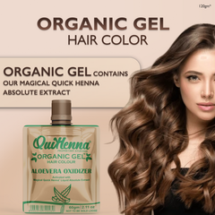 QuikHenna Zero Allergic 4N Medium Brown Damage Free Organic Gel Hair Color 120g