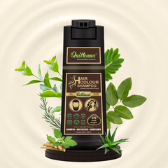 QuikHenna Hair Colour Shampoo Dark Brown For Men and Women, 200ml