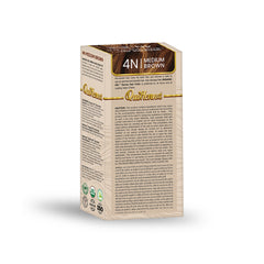 QH+ QuikHenna Organic Gel Derma Hair Color - 4N Medium Brown 165gm Pack of 2