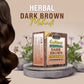 QuikHenna Herbal Dark Brown Mehndi for Men and Women 65gm (Pack of 6) 100% Grey Coverage